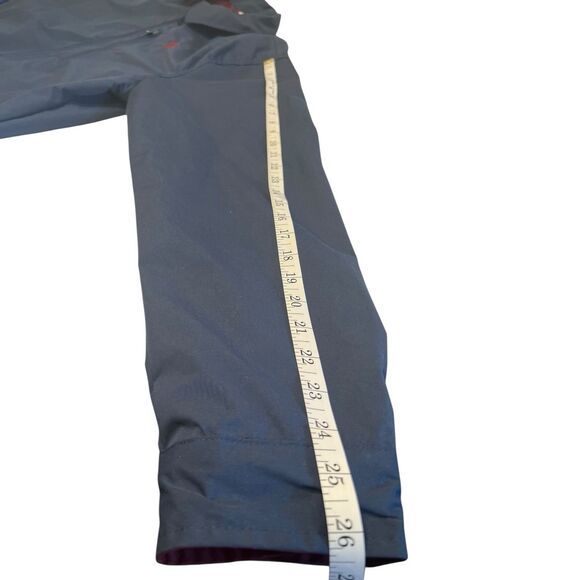 U.S. Polo Assn Navy Jacket Men’s L Preppy Windbreaker Burgundy Lining Pocket - Picture 7 of 16